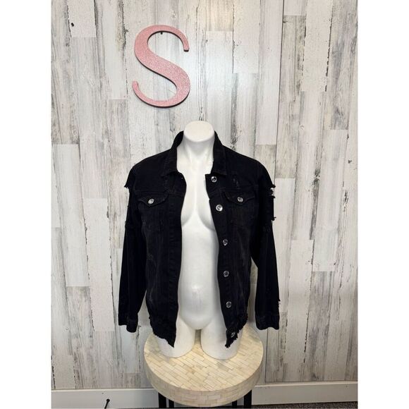 The style between us distress Jean jacket size small - Picture 1 of 7